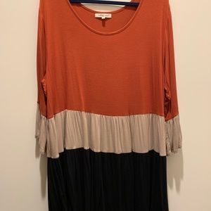 Indigo Soul Color Block Tunic